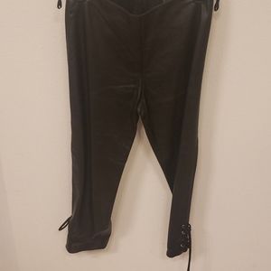 Allure leather capris